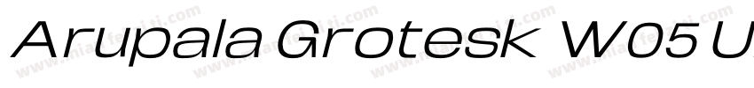 Arupala Grotesk W05 Ultra It字体转换
